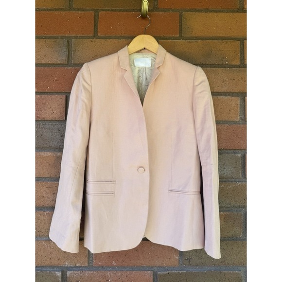 Zadig & Voltaire Deluxe Jacket Vedy‎ Blazer Linen Blend | Pink | EU 36 US Small - Picture 1 of 16